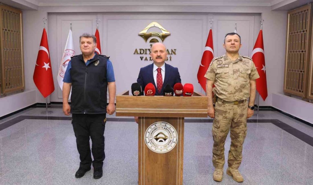 Adıyaman’da asayiş değerlendirme toplantısı yapıldı Adıyaman Valisi Osman Varol başkanlığında İl Emniyet Müdürü Alper Uzman,