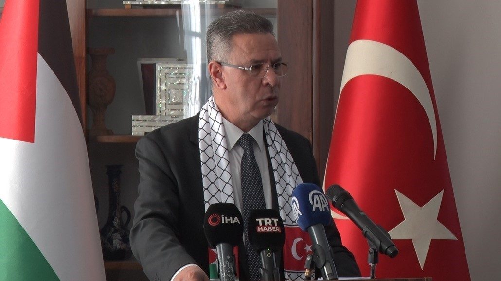 Ankara’da Nekbe Günü’nün 77. yıl dönümü anıldı Filistin’in Ankara Büyükelçiliği’nde Nekbe Günü’nün 77. yıl dönümü düzenlenen programla