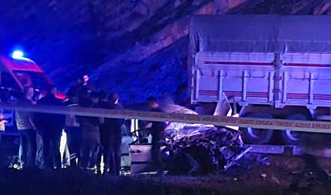 Ankara’da otomobil ile kamyon kafa kafaya çarpıştı: 1 ölü, 4 yaralı Ankara’nın Nallıhan ilçesinde, otomobil ile kamyonunun kafa kafaya çarpışması sonucu,