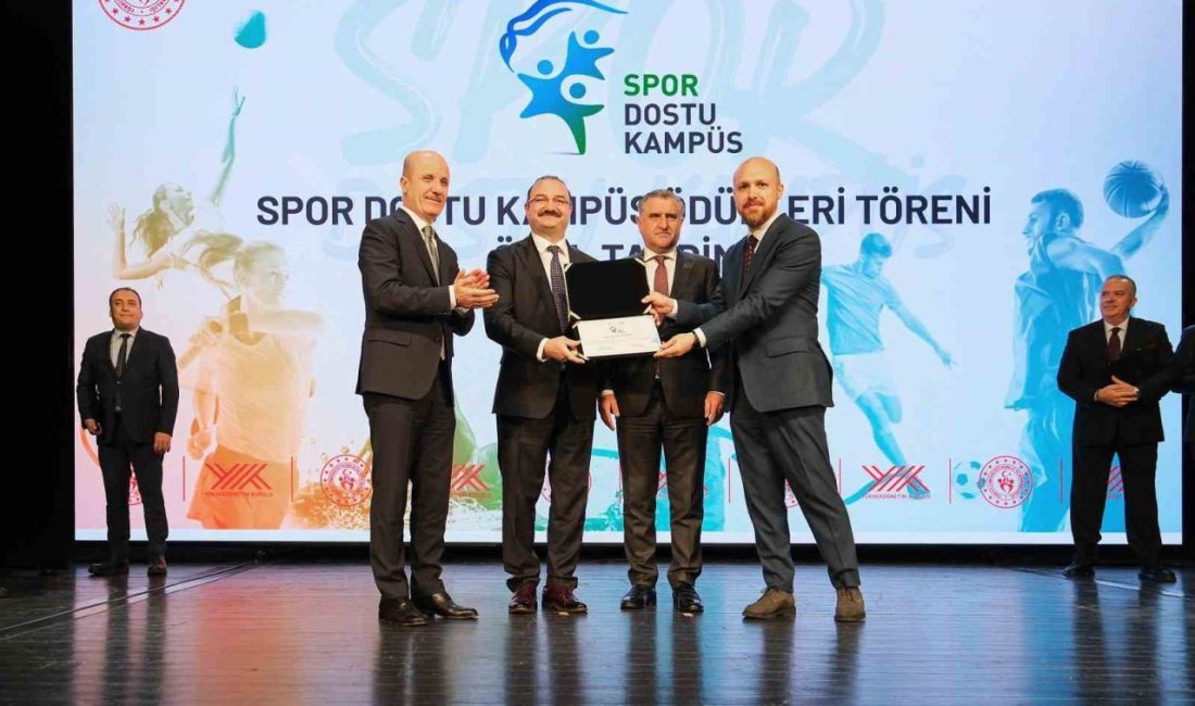 Atatürk üniversitesi “Spor dostu kampüs” unvanına layık görüldü Yükseköğretim Kurulu (YÖK) tarafından hayata geçirilen “Spor Dostu Kampüs” projesi