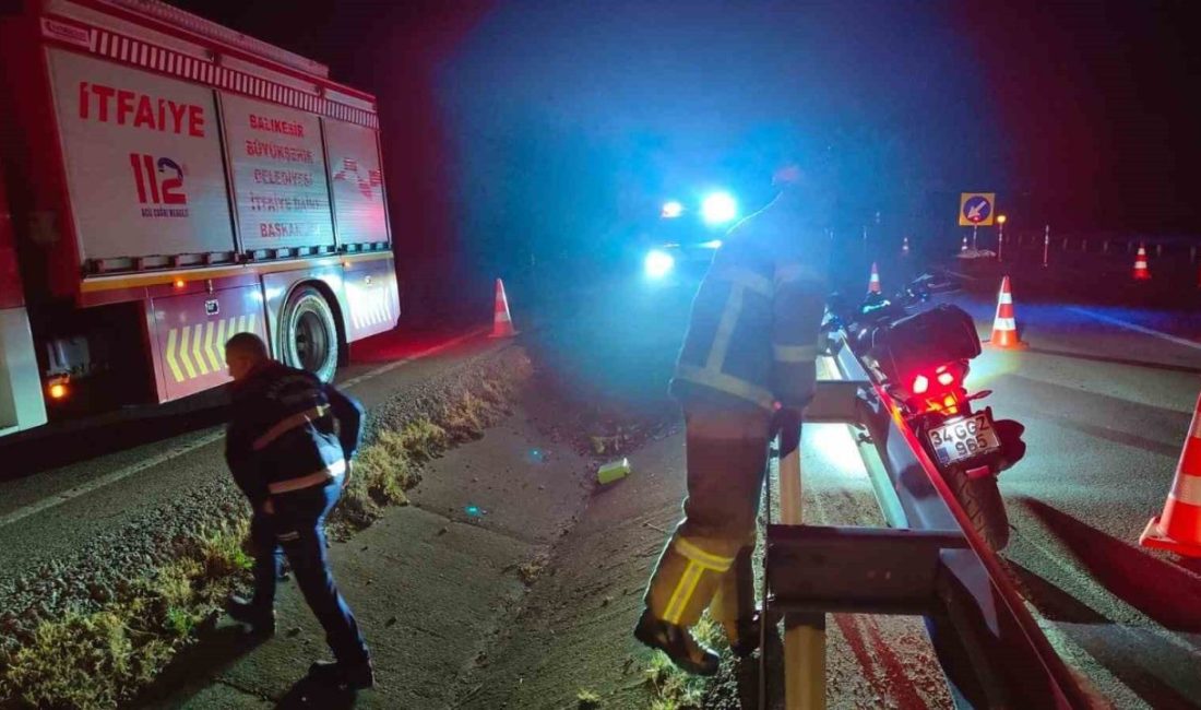 Balıkesir’in Susurluk ilçesinde meydana gelen motosiklet kazasında 1 kişi hayatını