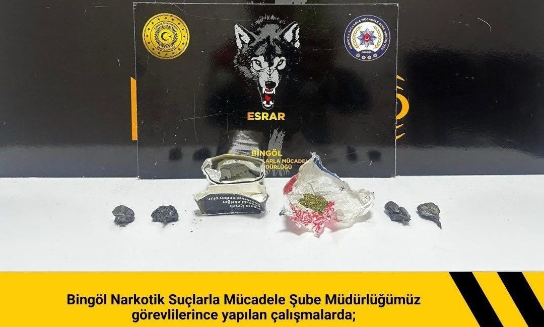 Bingöl’de düzenlenen uyuşturucu operasyonunda 2 şüpheli hakkında işlem başlatıldı. Bingöl