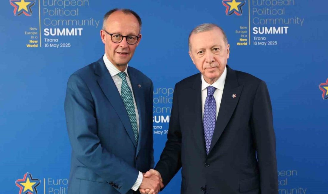 Cumhurbaşkanı Erdoğan, Almanya Başbaşkanı Merz ile görüştü Cumhurbaşkanı Recep Tayyip Erdoğan, Tiran’da Almanya Başbakanı Friedrich Merz ile