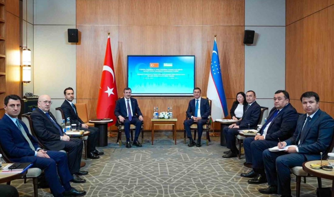 Cumhurbaşkanı Yardımcısı Yılmaz, Özbekistan Başbakan Yardımcısı Kuçkarov ile görüştü Cumhurbaşkanı Yardımcısı Cevdet Yılmaz, Taşkent temasları kapsamında Özbekistan Özbekistan Başbakan