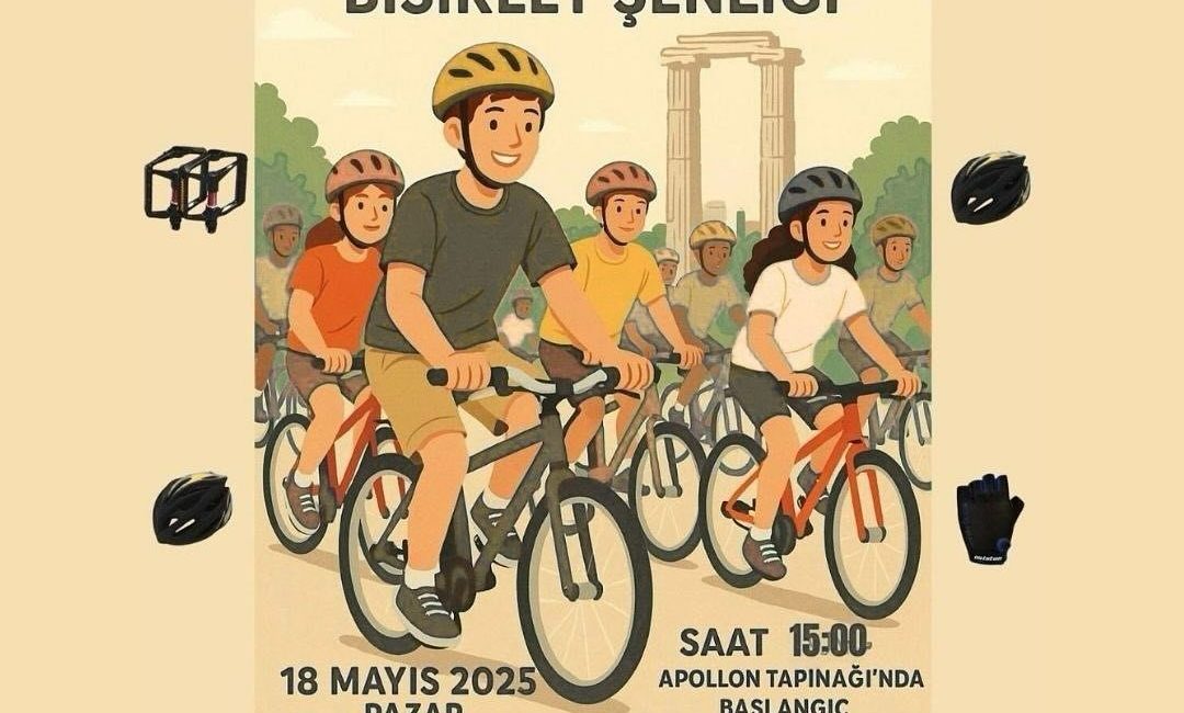 Aydın’ın Didim ilçesinde gerçekleştirilecek olan Bisiklet Şenliği’nde pedallar, dostluk ve