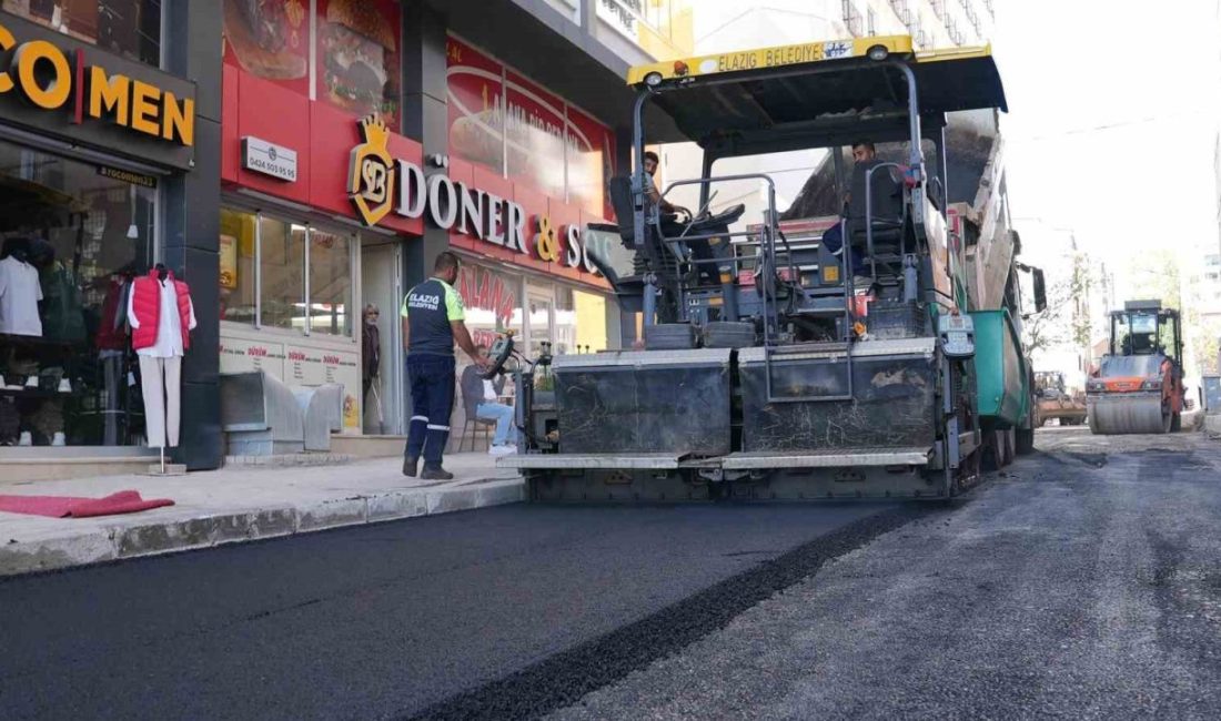 Elazığ’da başlatılan asfaltlama hamlesi, ekiplerin yoğun mesaisi ile devam ediyor.