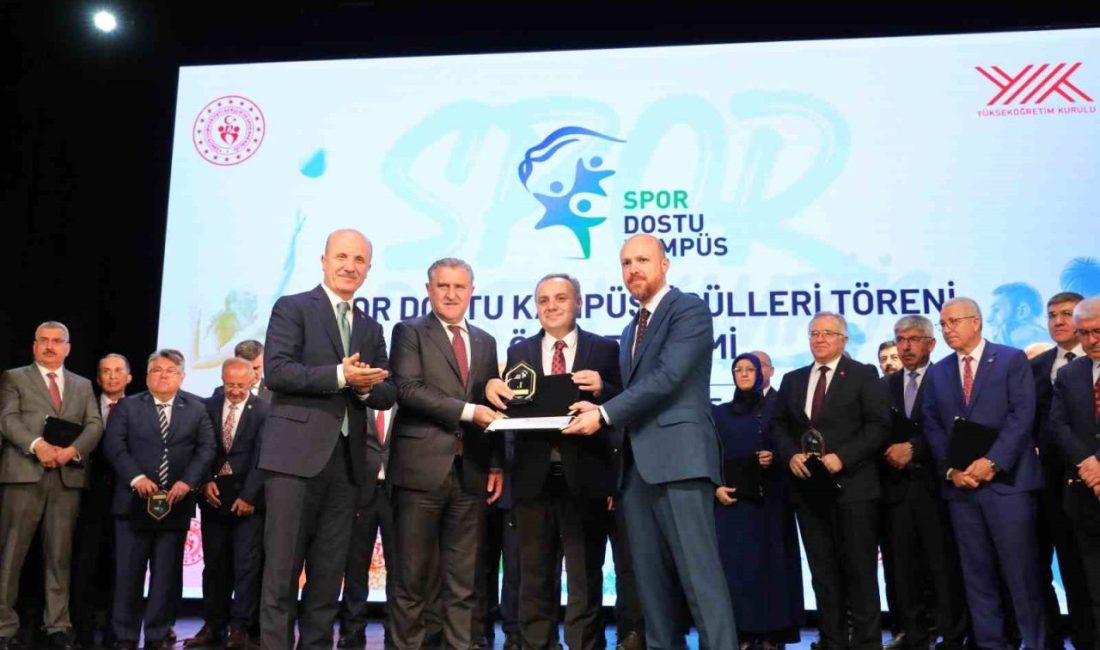 ERÜ’ye YÖK’ten ‘Spor Dostu Kampüs’ birincilik ödülü Erciyes Üniversitesi (ERÜ), Yükseköğretim Kurulu (YÖK) tarafından ‘Spor Dostu Kampüs’