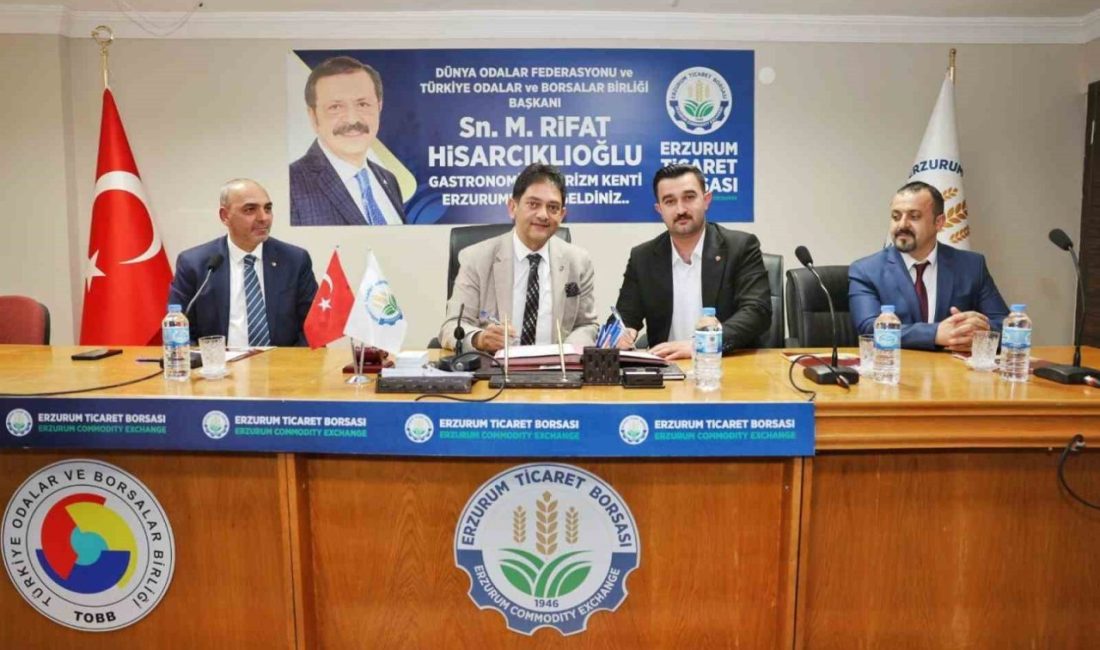 Erzurum Ticaret Borsası ile Ağrı Ticaret Borsası arasında, iki il