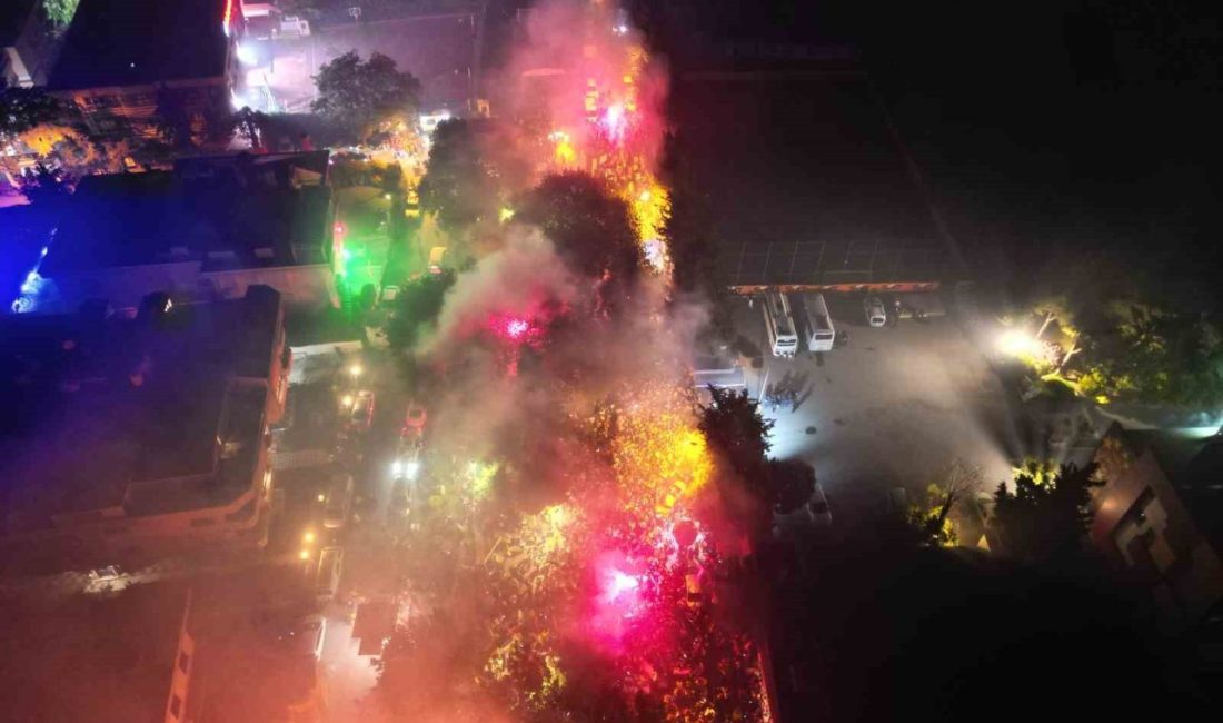 Süper Lig’de 2024-2025 sezonunun şampiyonu Galatasaray’ın Florya’daki şampiyonluk kutlamaları havadan