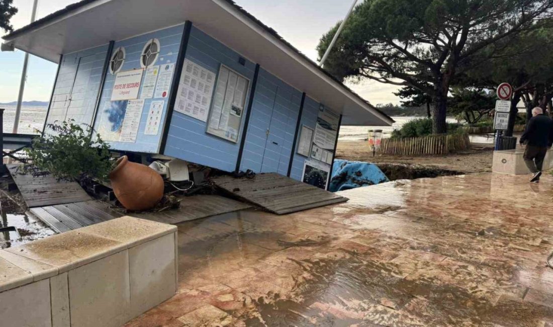 Fransa’nın güneyindeki Var bölgesinde şiddetli yağış ardından meydana gelen sel