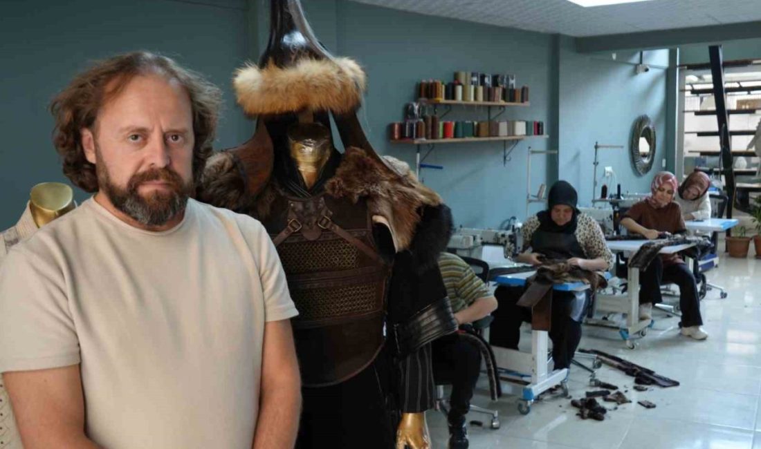 İstanbul’dan Bilecik’e taşıdığı atölyesinde dönem dizi ve filmlerine kostüm ile