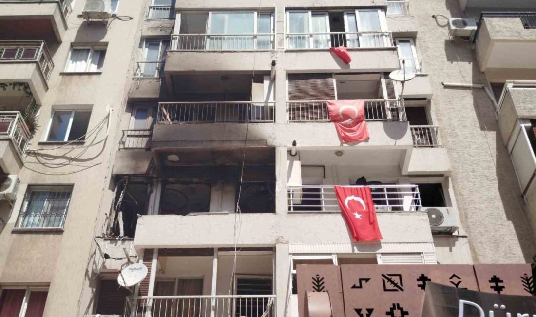 İzmir’in Bornova ilçesinde bir apartman dairesinde gaz sızıntısından olduğu değerlendirilen