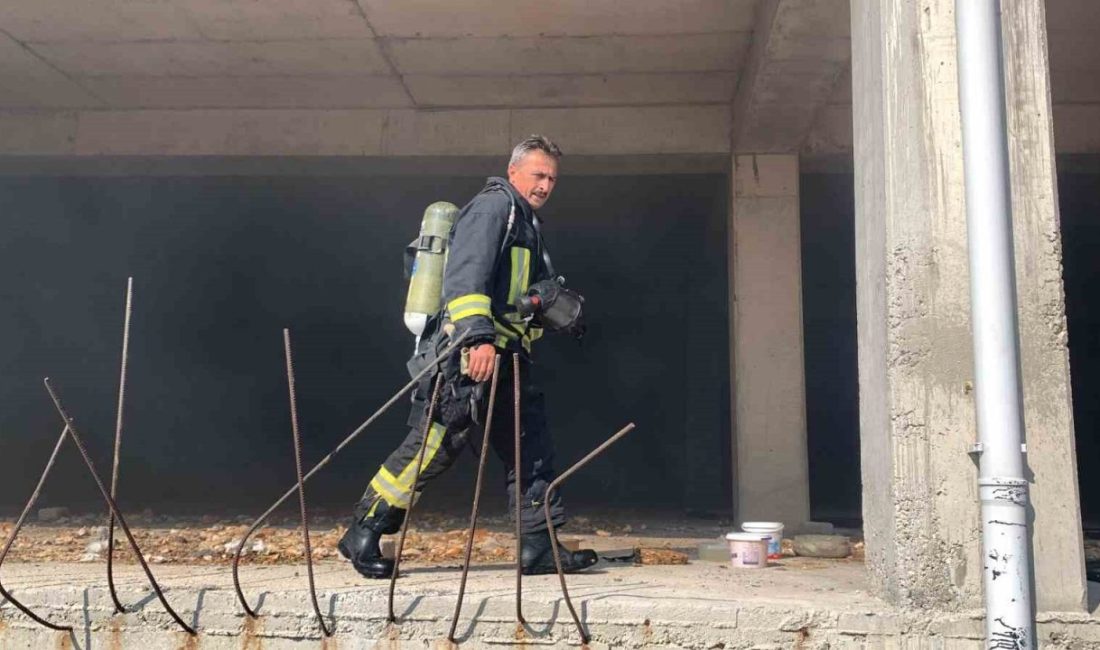 Karaman’da cami otoparkında yangın Karaman’da bir caminin altında bulunan inşaat halindeki otoparkta çıkan yangın