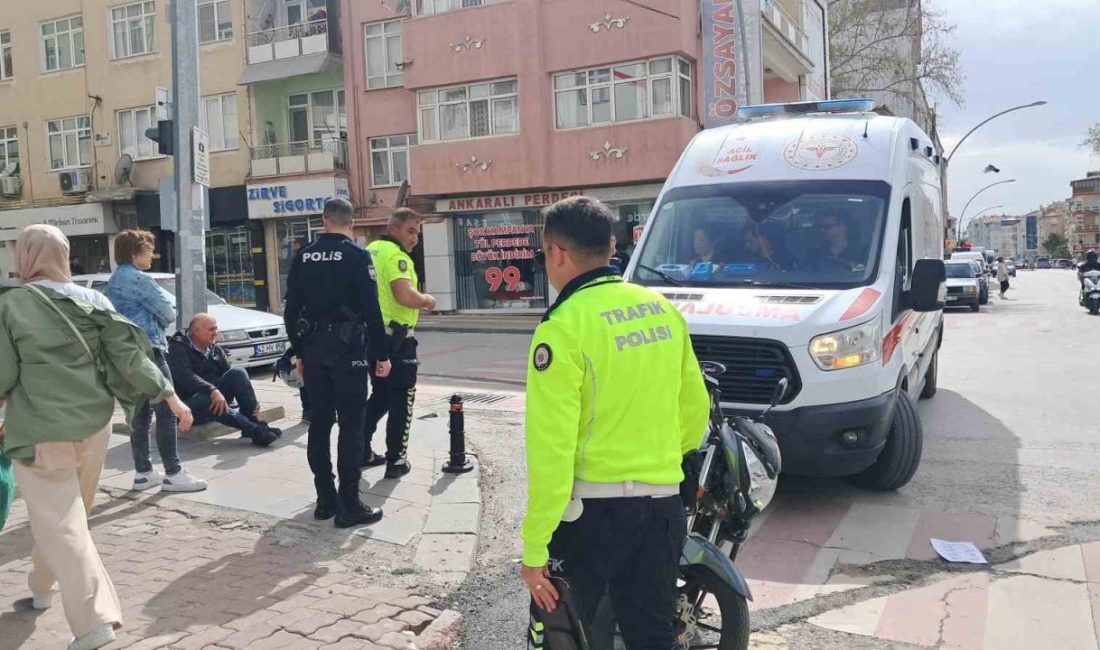 Karaman’da ciple çarpışan motosikletteki 2 kişi yaralandı. Kaza, Fenari Mahallesi