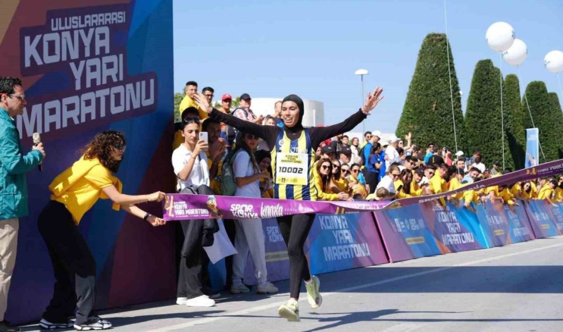 Konya’da düzenlenen Uluslararası Yarı Maraton’da Kayseri’yi gururlandıran Antrenör Burcu Subatan