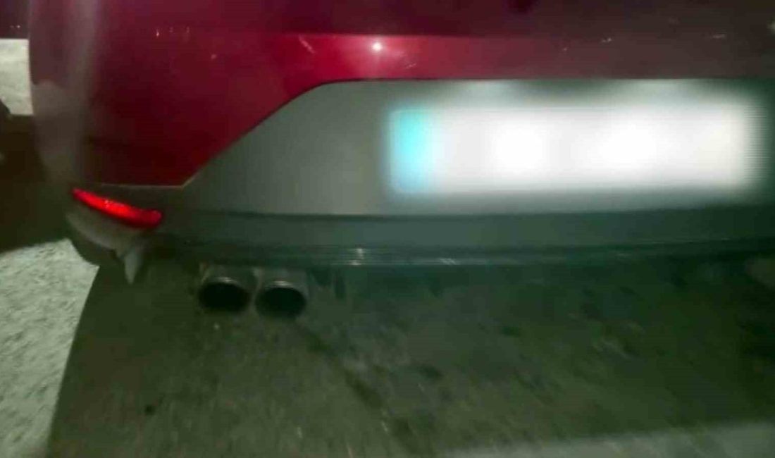 Kayseri’de polis ekiplerince yapılan denetimlerde toplam bin 858 araca cezai