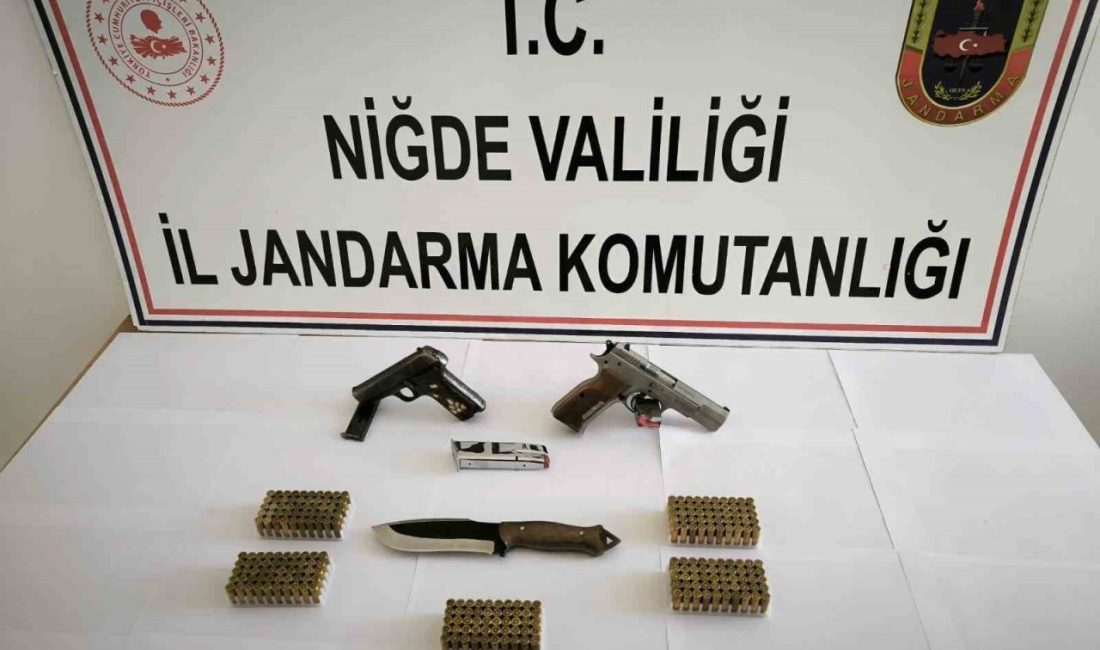 Niğde’de ruhsatsız silah operasyonu: 1 Gözaltı Niğde İl Jandarma Komutanlığı tarafından ruhsatsız ateşli silahlarla mücadele çerçevesinde