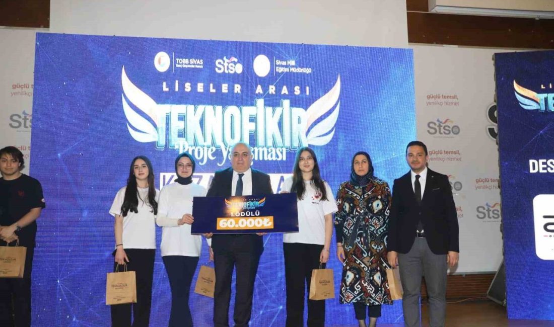 Öğrencilerin ‘Teknofikir’ projeleri ödüle layık görüldü Liseler arası ‘Teknofikir’ Proje Yarışması’nda dereceye giren 5 okul ve