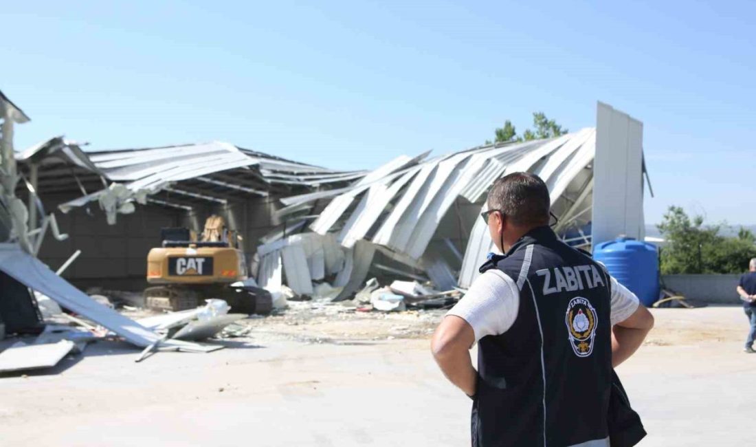 Onlar yapıyor, belediye yıkıyor Bursa’daki tarım alanlarındaki kaçak yapılarla mücadele aralıksız sürüyor. Bursa’nın Nilüfer