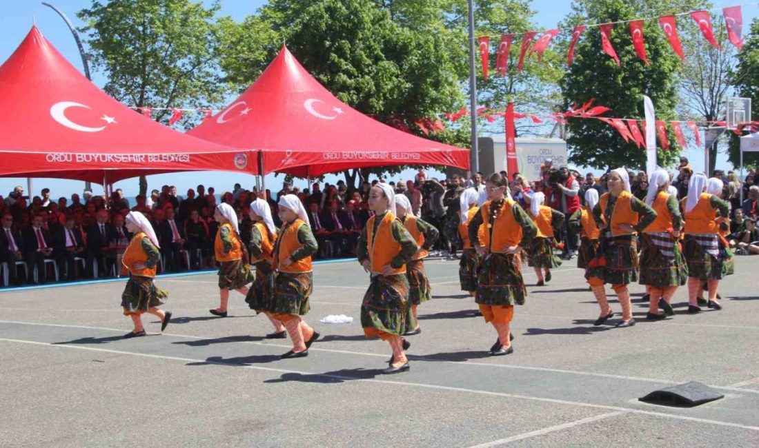 Ordu’da 19 Mayıs kutlaması Ordu’da, 19 Mayıs Atatürk’ü Anma, Gençlik ve Spor Bayramı törenle