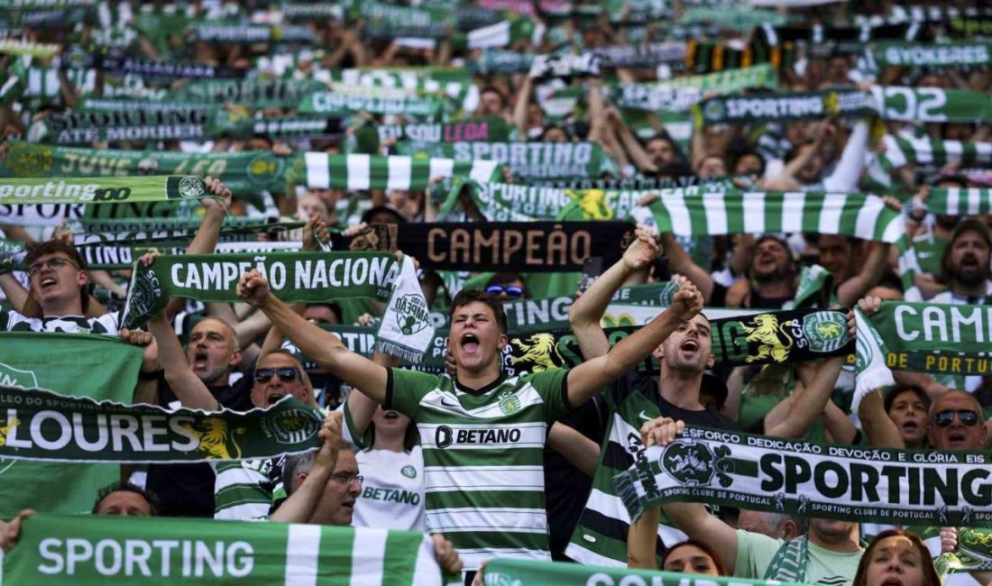 Portekiz’de şampiyon Sporting Portekiz Premier Lig’in 34. haftasında Sporting, sahasında karşılaştığı Vitoria Guimares’i