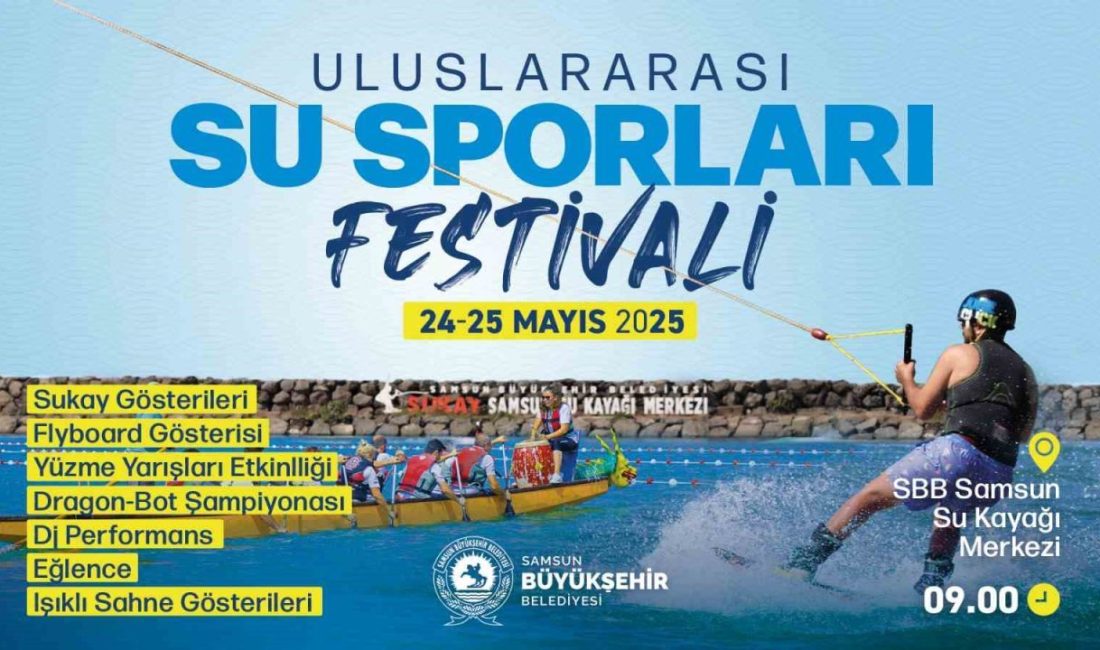 Samsun Büyükşehir Belediyesi ev sahipliğinde düzenlenen Samsun Uluslararası Su Sporları