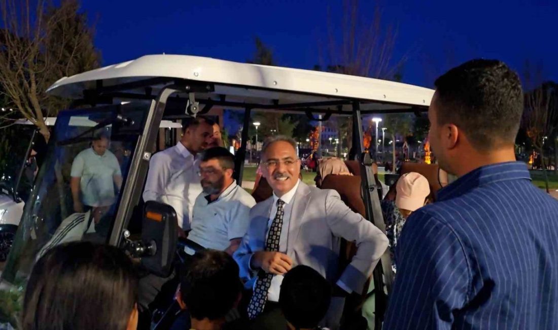 Şanlıurfa’nın en büyük yeşil alanlarından olan Eyyübiye Millet Bahçesine gelen