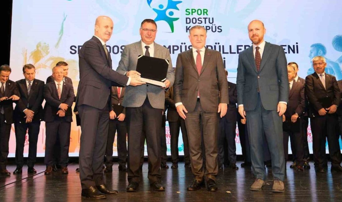 Selçuk Üniversitesine “Spor Dostu Kampüs” ödülü Yükseköğretim Kurulu (YÖK) tarafından yürütülen “Spor Dostu Kampüs Projesi” kapsamında