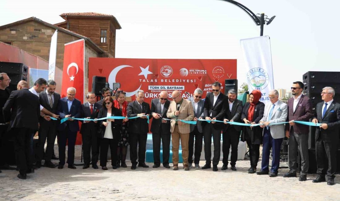 Talas’ta Türkçe Sokağı açıldı Türk Dil Bayramı Etkinlikleri kapsamında Talas Belediyesi tarafından Türkçe Sokağı