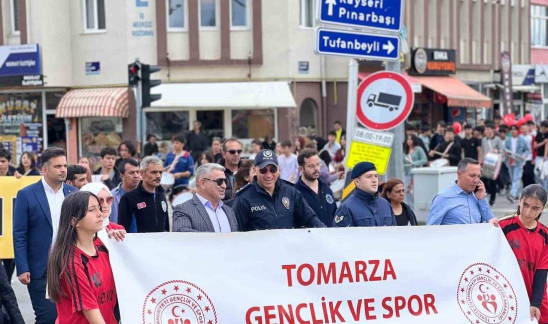 Kayseri’nin Tomarza İlçesinde; 19 Mayıs Atatürk’ü Anma ve Gençlik ve