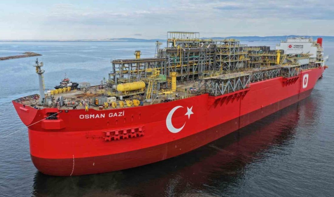 Türkiye’nin ilk yüzer üretim platformu “Osman Gazi” doğal gaz üretimini iki katına çıkaracak Enerji ve Tabii Kaynaklar Bakanlığı, Türkiye’nin ilk yüzer üretim platformu