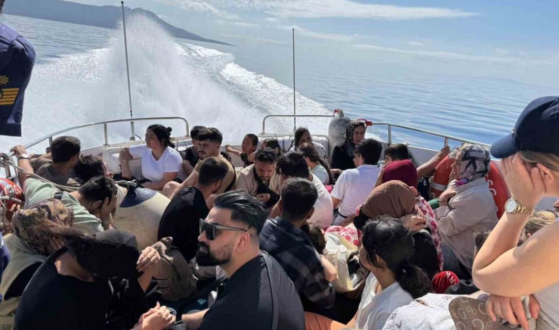 Muğla’nın Bodrum ilçesinde yelkenli teknede 95 düzensiz göçmen yakalandı. Edinilen