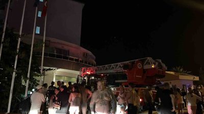 Antalya’nın Alanya ilçesinde bulunan 8 katlı bir otelin eksi 1’inci