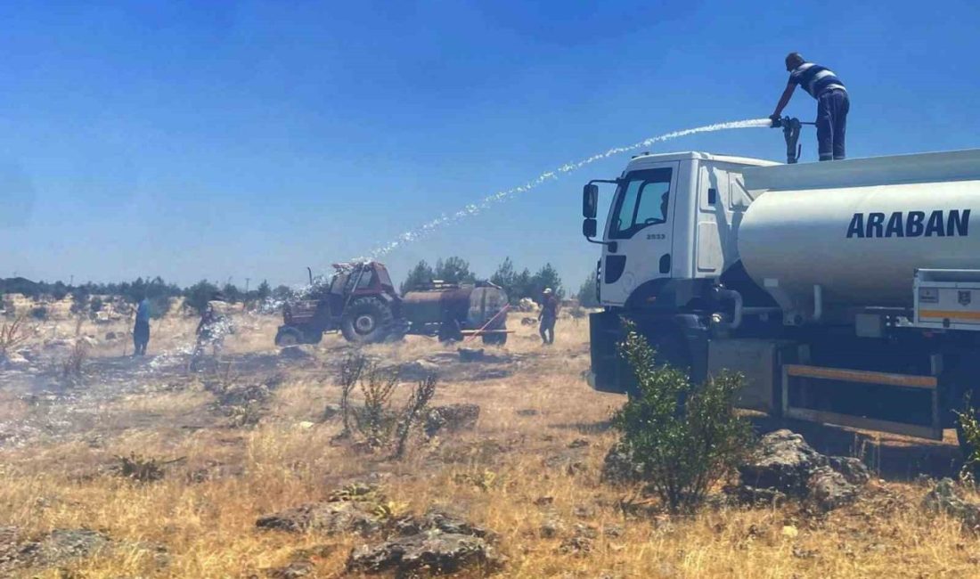 Araban’da çıkan örtü yangını söndürüldü Gaziantep’in Araban ilçesine bağlı kırsal Sarıtepe ile Hasanoğlu mahalleleri arasında