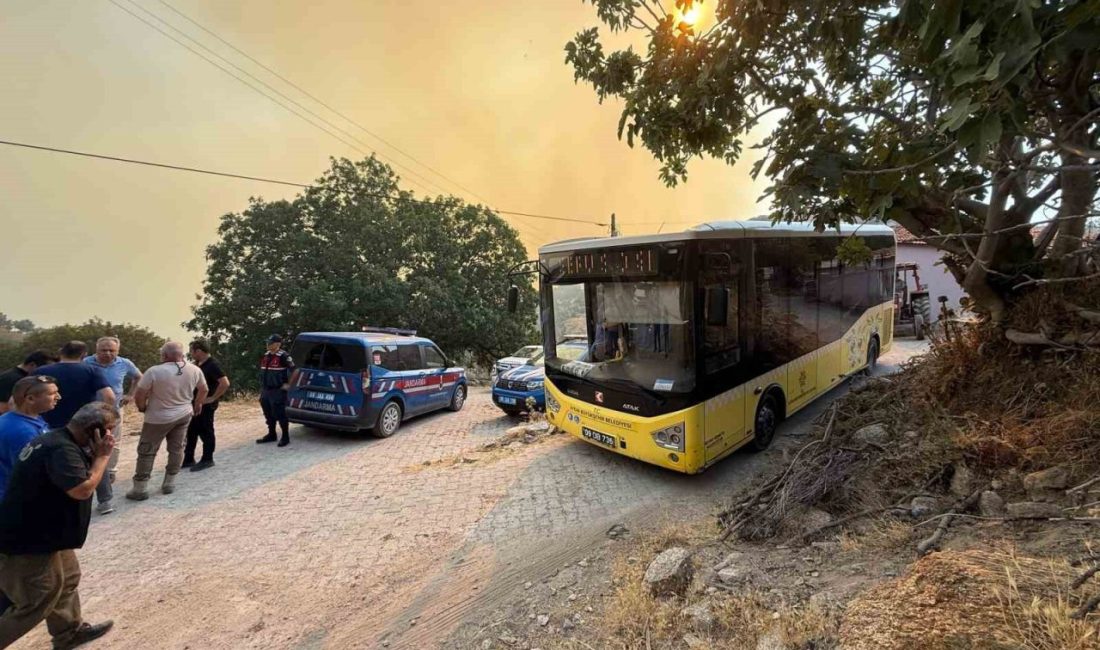 Aydın’da köyler tahliye edilmeye başlandı Efeler ilçesine bağlı Savrandere Mahallesi yakınlarında çıkan ve hızla yayılan