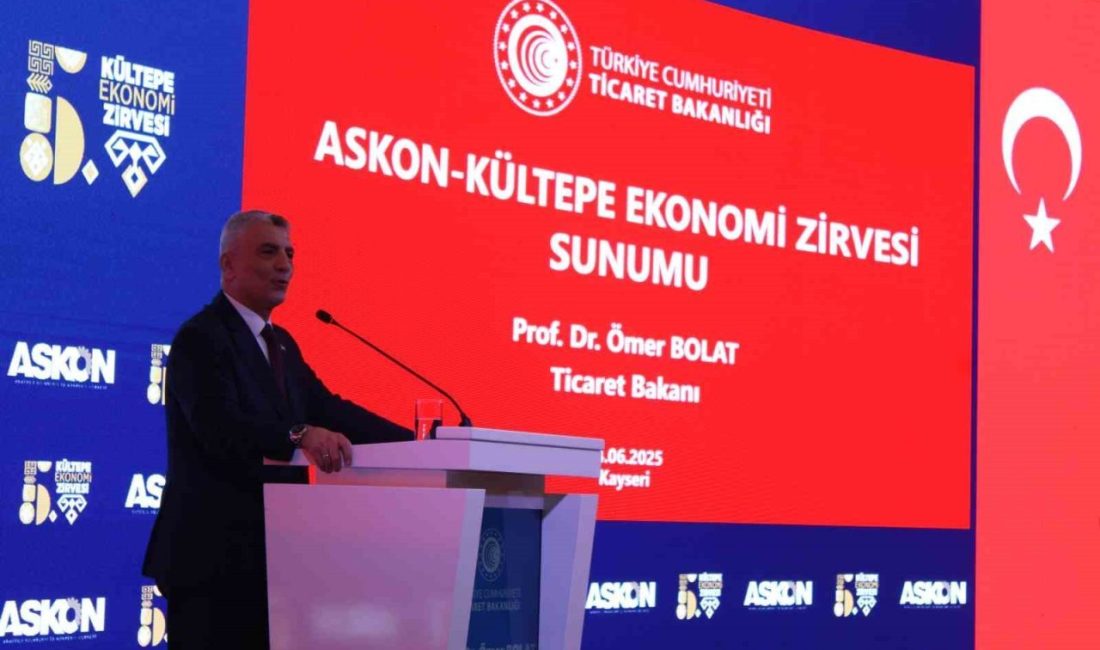 Ticaret Bakanı Prof. Dr. Ömer Bolat; gayri safi yurtiçi hasılanın