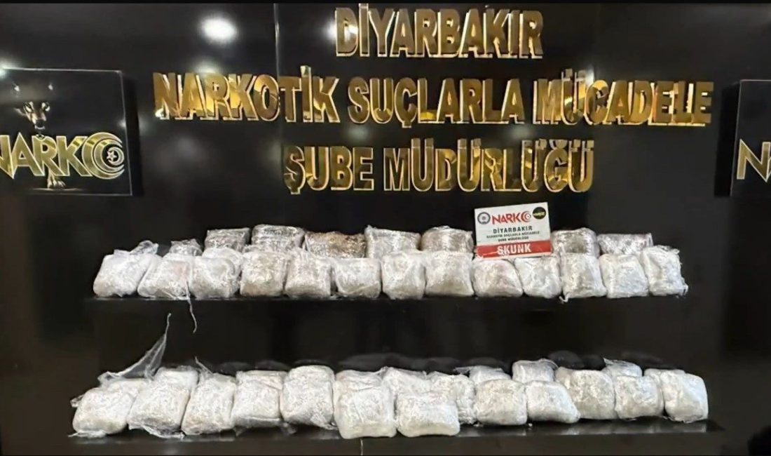 Diyarbakır’da Mayıs ayında yapılan operasyonlarda çok sayıda uyuşturucu maddeler ele