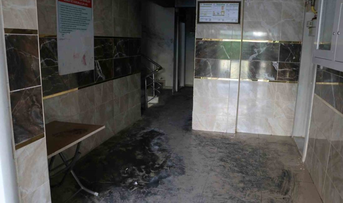 Diyarbakır’ın Kayapınar ilçesinde 13 katlı binada çıkan yangından etkilenen Nülifer