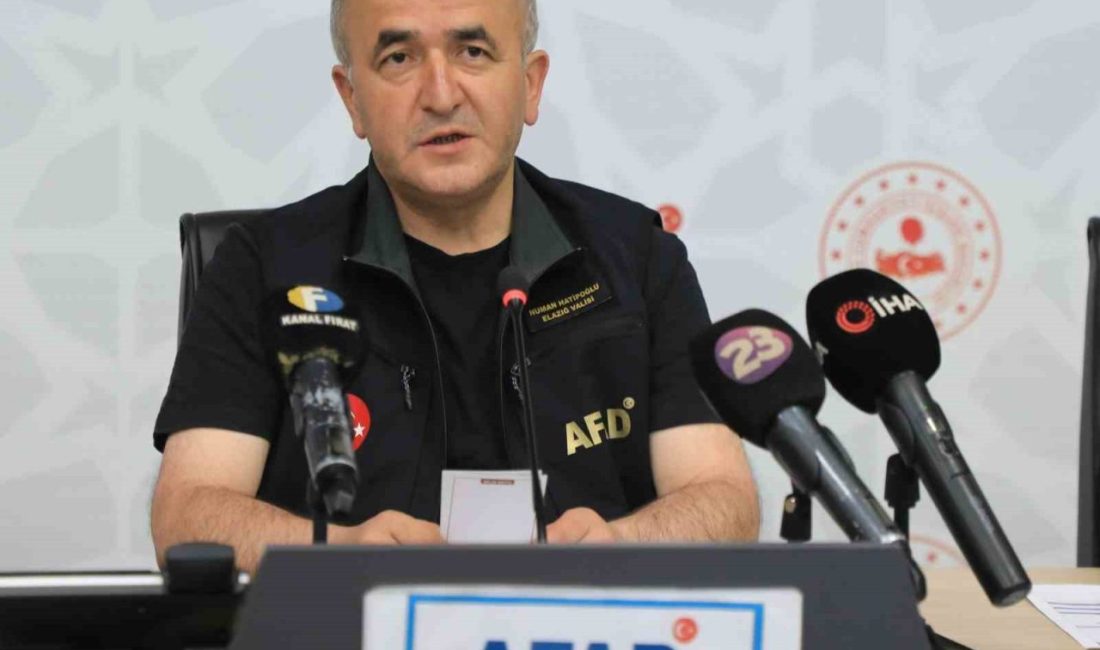 Elazığ Valisi Numan Hatipoğlu, 2020 ve 2023 depremleri kapsamında 32