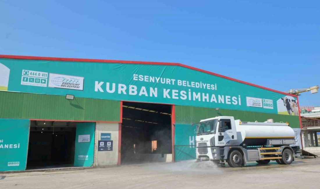 Esenyurt Belediyesi’nden kurban kesim alanlarında yoğun temizlik mesaisi Esenyurt Belediyesi, Kurban Bayramı süresince ilçe genelinde kurban kesimi yapılan