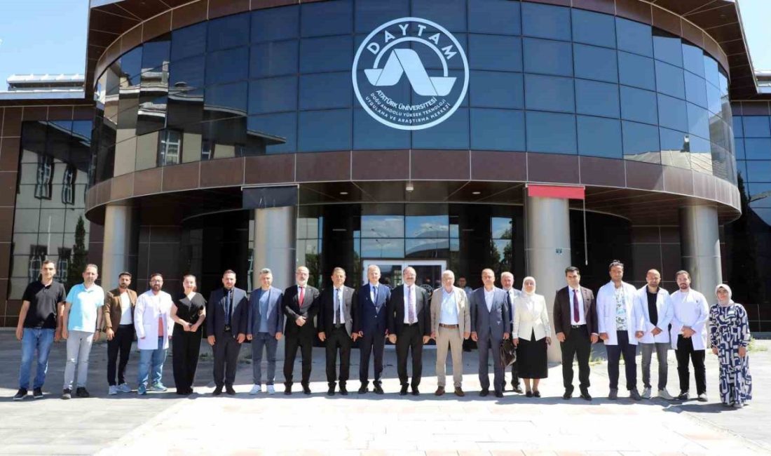 EVYAP heyeti, ilaç hammadde üretim tesisi için Atatürk Üniversitesinde Atatürk Üniversitesi; sağlık ve ilaç sektöründe stratejik öneme sahip projeleri