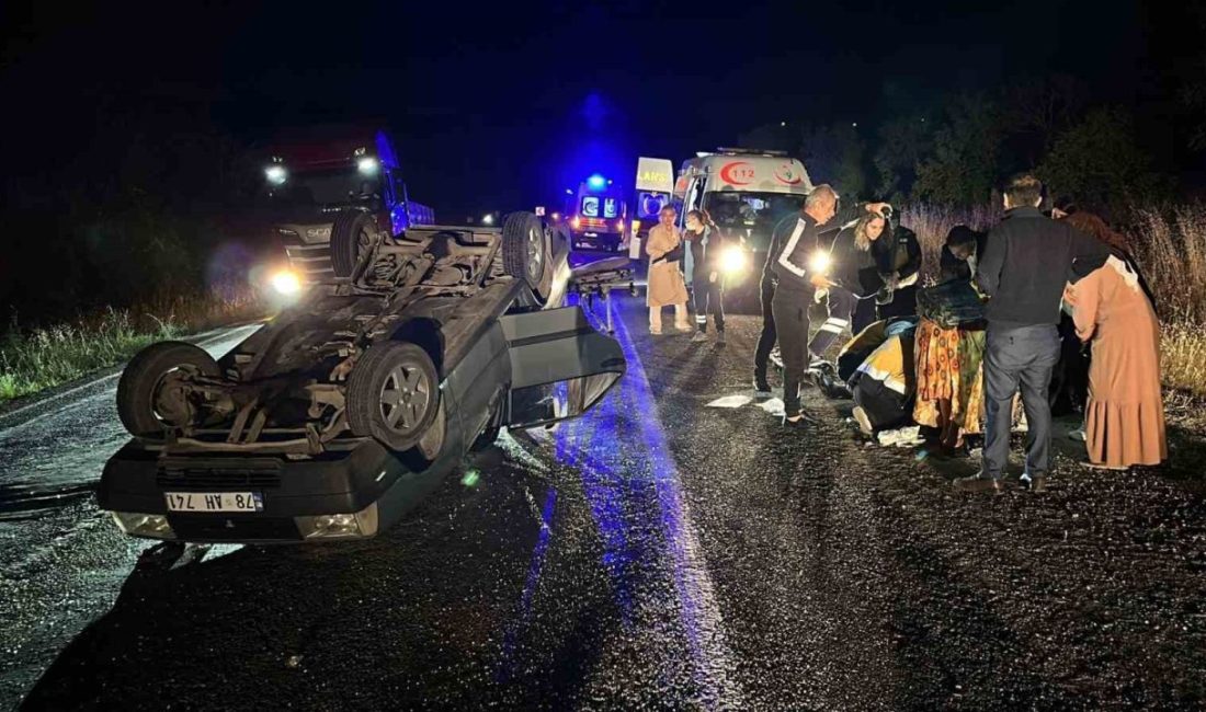 Kontrolden çıkan otomobil takla atıp ters döndü: 1’i çocuk 4 yaralı Karabük’te sürücüsünün kontrolünden çıkan otomobilin takla atıp ters dönmesi sonucu