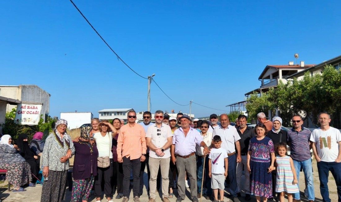 Mudanya’nın Mesudiye Mahallesi’nde, İmar Yasasına Takılanlar Derneği Başkanı İbrahim Hacıoğlu,