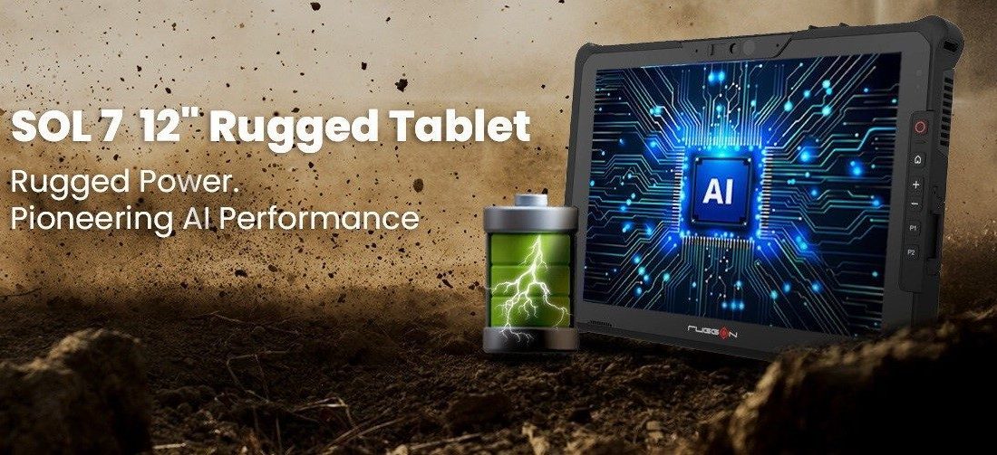 RuggON, 12 inçlik tamamen dayanıklı bir tablet olan ve Intel
