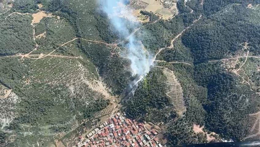 Soma’da aynı gün ikinci orman yangını Manisa’nın Soma ilçesinde bugün çıkan ikinci orman yangınına ekipler tarafından