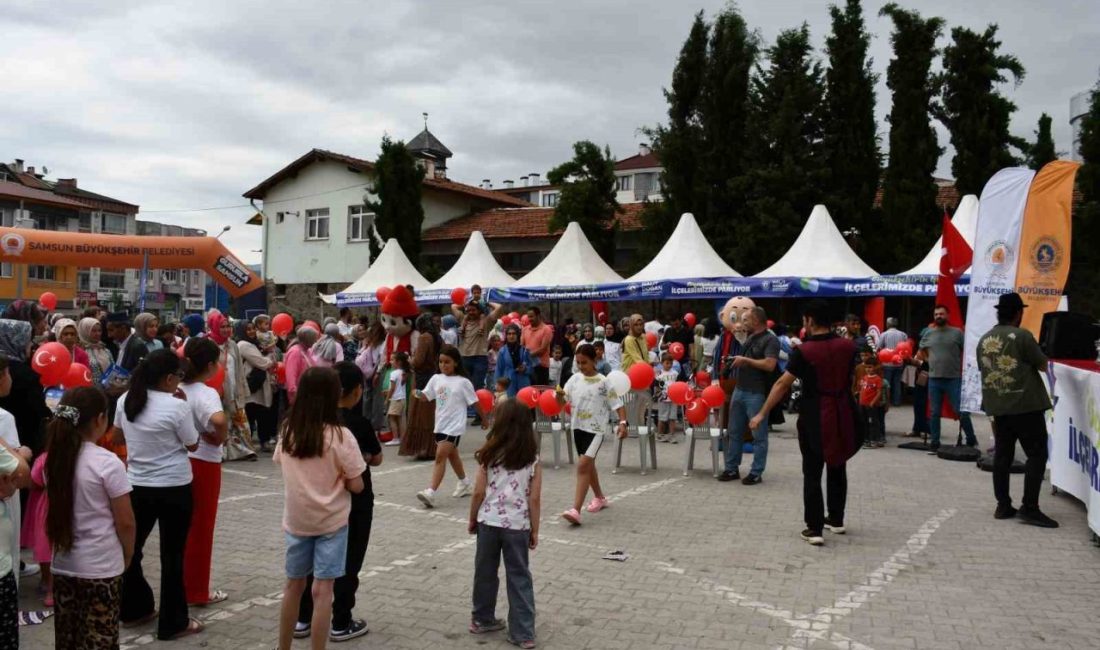 Vezirköprü’de çocuklar şenlikte buluştu Samsun Büyükşehir Belediyesi, “Büyükşehir’in Işığı İlçelerimizde Parlıyor” etkinlikleri kapsamında Vezirköprü’de