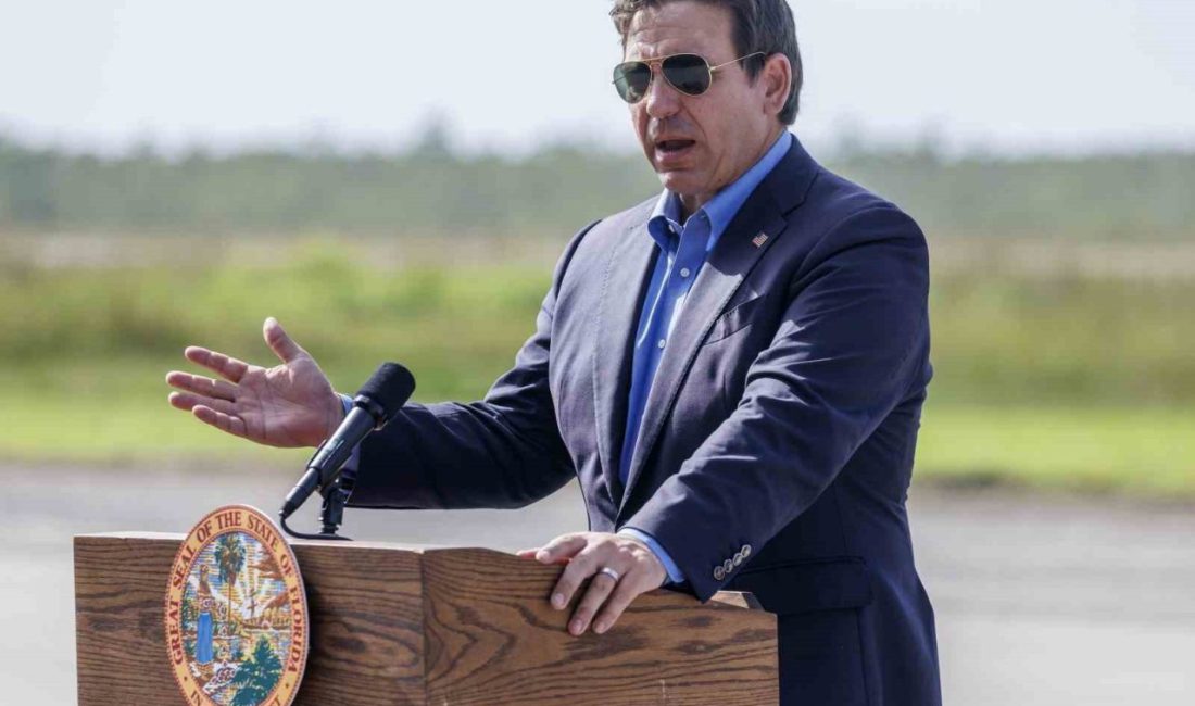 ABD’nin Florida eyaletinin Valisi Ron DeSantis, Everglades bölgesinde yer alan