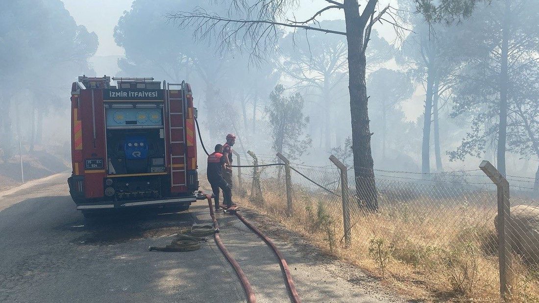 Anız yangını ormana sıçradı, 16 hektar kül oldu İzmir’in Bergama ilçesinde anız yakımı sırasında çıktığı değerlendirilen yangın ormana
