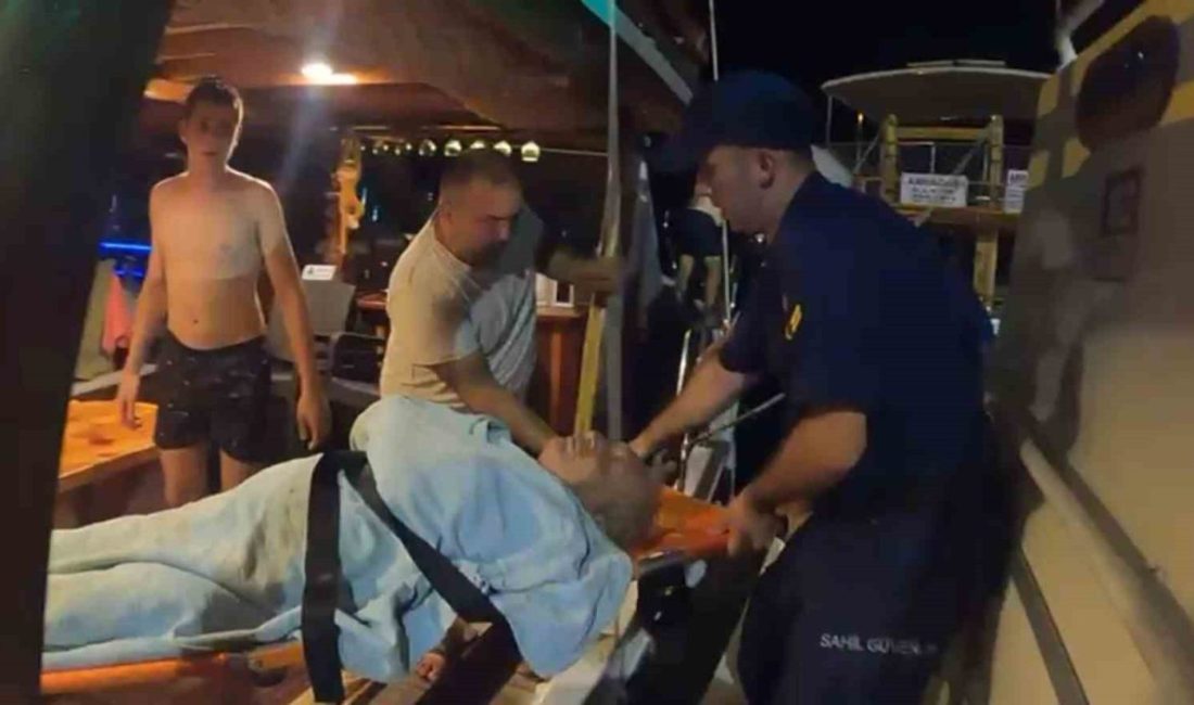 Antalya’nın Demre ilçesine bağlı Kaleköy mevkiinde kalp krizi geçiren 70