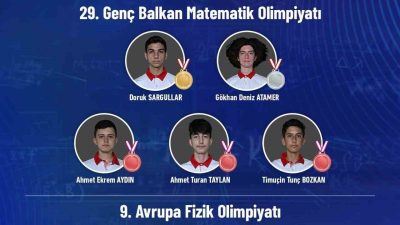 Kimya, matematik ve fizik olimpiyatlarında uluslararası başarı elde eden öğrenciler,